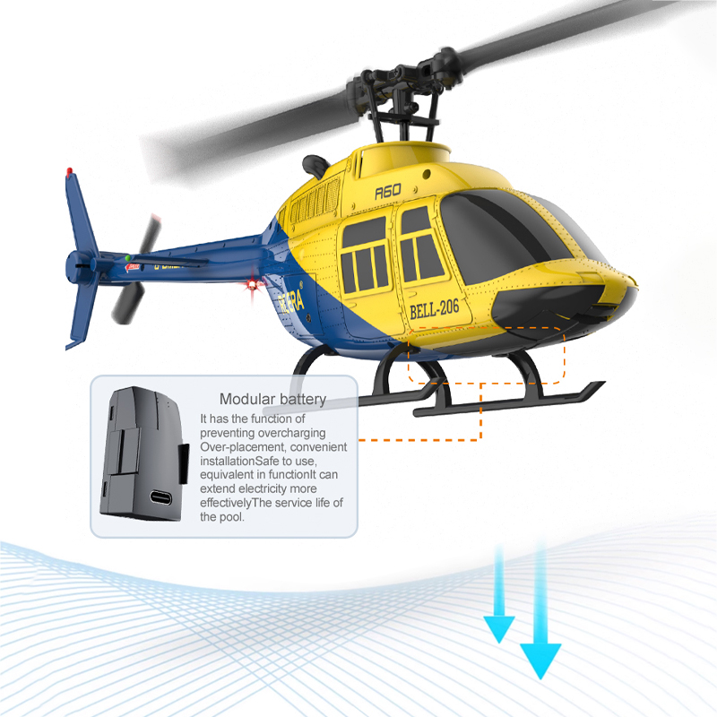 A60 RC Helicopter 2.4G 6-Aixs  - Rc Helicopter Case ulasan dan harga
