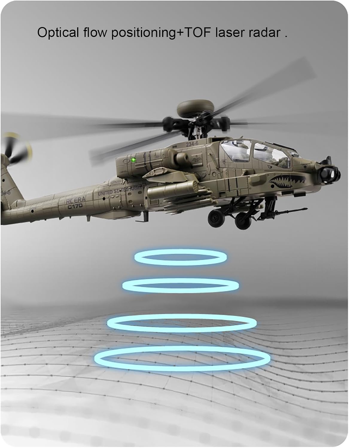 310MM 6CH C170 AH-64D Remote C - Rc Helicopter Case ulasan dan harga
